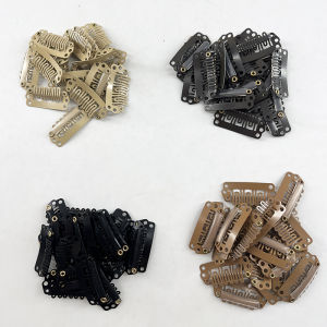 20Pcs/Pack 2.8cm U Shape Wigs Clips for Hair Extensions Accessories Snap Clips for Mens Toupee