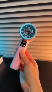 Quạt Mini Đa Năng GOOJODOQ 4000mAh 10X Có Đèn LED Màn Hình Kỹ Thuật Số Khóa Kim Loại Tốc Độ Cao Tăng Áp