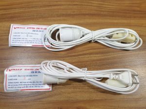 Đuôi Đèn Có công tắc liền dây dài 3M - 5 M Kèm Phích Cắm VINAKIP