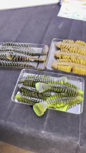 Hopeblaze Ribbed Gill Paddle Tail Soft Bait PVC Soft Plastic Fishing Lure 6.5/9/12cm for Gimmy Bass Pike Walleye Texas Free Rig