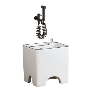 WEILANJINGDIAN | Classic Small Home High-legged Mop Basin