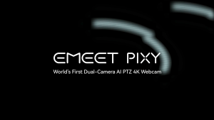 Webcam 4K PTZ EMEET PIXY AI Tracking Dual-Camera with Sony Sensor for Streaming and OBS/Twitch/Switch 2 Compatible