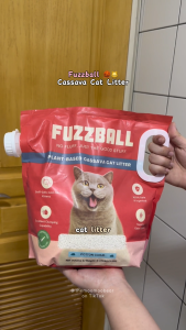 FUZZBALL STARTER BUNDLE | 1x Plant-Based Cassava Cat Litter 6L + 1x Magic Dust Cat Litter Deodorizer | Non-Toxic Safe to Inhale Excellent Clumping Strong Odor Control Low Dust Soft Texture Sustainable Long Lasting Economical