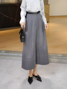 MANMI | Quần Capri Dáng Rộng Cao Waist Phong Cách Đẹp