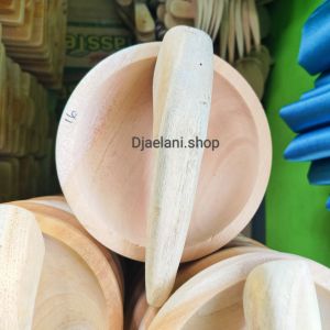 Cobek dan Ulekan Kayu Bahan Mahoni
