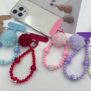 Dây Đeo Điện Thoại Xinh Xắn Đính Hạt Cho Nữ Móc Khóa Thời Trang Chống Mất Charm Túi Xách Dây Đeo Hạt DIY Mặt Dây Chuyền Thiết Kế Mới Lạ Phụ Kiện Thời Trang
