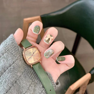 MONLEYTA | Wearable Nail Art Stickers Short Design Handmade Finished Product Autumn Winter New Arrival Gentle Wearable High-End Feeling
