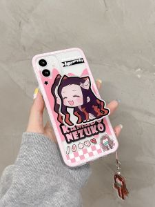 เคส iPhone 17 แบบครอบเต็มผ้าไหมพิมพ์ลายการ์ตูน หน้าจอไร้ขอบ ด้านหลังแบบมีขอบ วัสดุยางซิลิโคน ป้องกันรอยขีดข่วนและรอยนิ้วมือ