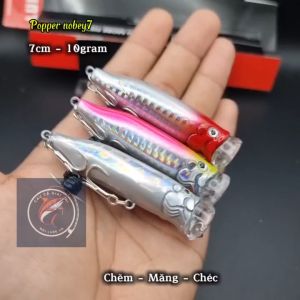 Mồi Nổi câu cá ChẽmMăngChéc - Mồi lure popper nobey 7cm/10gram
