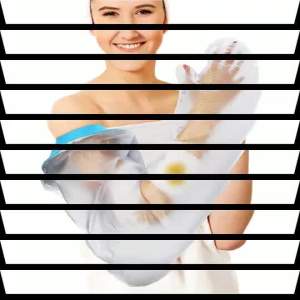 Tempat Pihak Kilang Sarung Pelindung Patah Tangan Kaki dan Kaki Set Anti-Kelembapan Mandi Penutup Kalis Kelembapan Luka Pembalut Gipsum