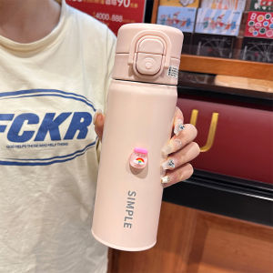 Insulated Stainless Steel Water Bottle for School Boys 316 Stainless Steel Double Drink Cup Portable Thermos for Junior High School Students