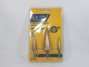 Bộ 3 mũi khoan tháp (chóp) cho thép tấm LS+