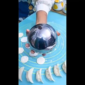 Bóng Inox Cán Bột Làm Bánh bao Há Cảo Hoành Thánh... Phong Cách Mới PVN6873