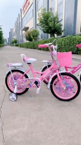 เด็ก 16 นิ้ว จักรยาน ยางเติมลม ตะกร้า เบาะซ้อน แถมกระดิ่ง เหมาะกับเด็ก 3-6 ปี