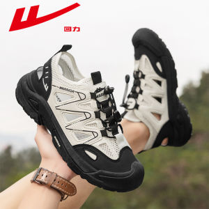 Warrior Mens Sandals Breathable Hollow out Mesh Clog Shoes Outdoor Water Resistant Anti-Slip Summer 2025 Casual Slip-On Shoes