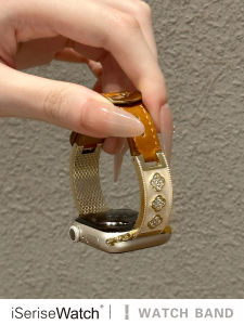 iSeriseWatch | Ultra Bling Leaf Clover Womens Apple Watch Band 41mm
