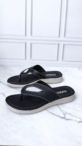 OZEO Sandal Jepit Wedges Casual Wanita Dewasa Bahan Sintetis Outsole Motif Lentur Insole Empuk Kuat Nyaman Trendy Ukuran 37-42