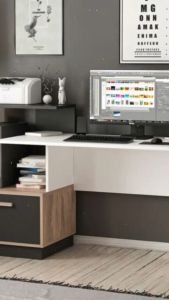 FREESHIP HCM - Bàn Học Bàn Làm Việc Liền Kệ Sách Gỗ MDF Tatana BLV021 – có thiết kế theo yêu cầu