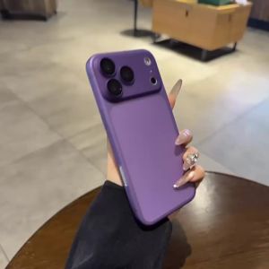 AO.HU | Clear Matte Purple Full Coverage Thin Soft Silicone Phone Case