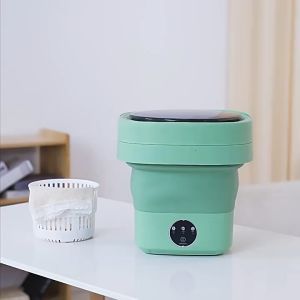เครื่องซักผ้าพับได้ 6 ลิตร สีขนาดเล็ก เครื่องซักผ้าพกพา 6 ลิตร