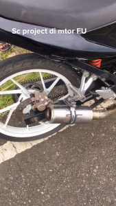KNALPOT RACING SC PROJECT UNTUK VIXION CBR R15 SATRIA FU SONIC SUPRA GTR MEGAPRO BISON MX KING GSX