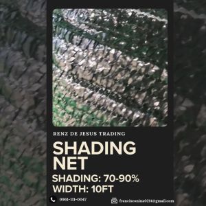 SHADING NET 70-90% HIGH QUALITY [10ft x 1meter] Super Sun Shade Straw Material Used to protect plants from sun exposure in Garden - Greenhouses - Shading - Poultry - Farm - Fishing