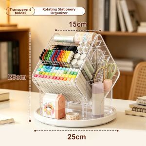 WEIAI | Student Use Large Capacity Pen and Marker Organizer Slanting Pen Holder