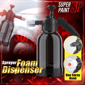 Car High Pressure Foam Sprayer Bottle 2L Car Wash Tool High Pressure Water Jet Cuci Kereta Dual- Spray Head Sprayer 泡沫喷壶