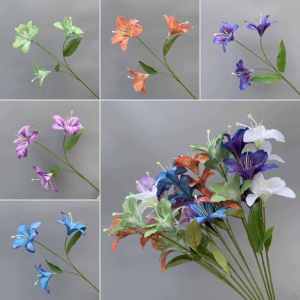 Wedding Silk Flower Hemerocallis Lily Artificial Flower Wedding Ceremony Layout Road Lead Flower Arrangement and Fake Flower Arch Decoration Flower Material Fake Floriculture
