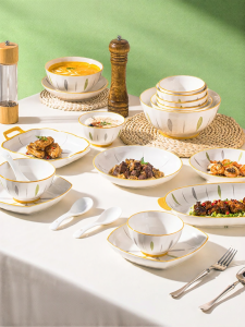mornenjoy | Underglaze Color Ceramic Tableware Set