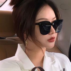 Lunashine Thời trang Hàn Quốc Kính râm ống kính lớn Kính râm chống tia cực tím để lái xe