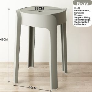 Scandinavian Stackable Thick Plastic Stool