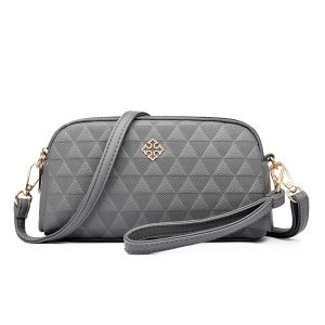 กระเป๋าถือหนังนิ่มสำหรับคุณแม่วัยกลางคน กระเป๋าถือแบบสะพายข้างแบบยูนิเซ็กซ์ กระเป๋าใส่โทรศัพท์มือถือแบบอเนกประสงค์ กระเป๋าสะพายข้างหนัง PU ขนาดเล็ก กระเป๋าสตางค์สำหรับผู้หญิง