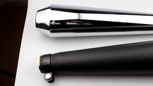 Woodify shops Applicable to data specified by LTO Motorcycle Exhaust Pipes 17.5 Motorcycle Cafe Racer Exhaust Muffler Pipe Silencer