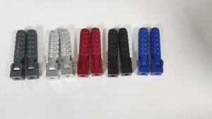 Universal Motorcycle Footrest Folding Foot Pegs Rests Pedals Clamp Footpegs For HONDA Yamaha Tenere BMW Kawasaki KTM Suzuki VOGE