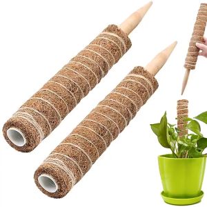 Coconut Palm Climbing Stick 30/40/50 Green Plant Pot Coir Stick Flower Holder Plant Climbing Pole