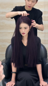 ไม่ต้องฟอกสีผม ไม่ระคายเคือง ส่วนผสมจากพืช ปิดผมขาว สีย้อมผม สีดำม่วง ย้อมง่าย แถมอุปกรณ์ย้อมผมฟรี