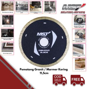 MST Mata Potong Hitam Granit Marmer Keramik Batu Alam 115x2x16/20mm Black Diamond Blade