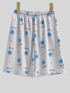 Loose Cotton Short Pants for Boys And Girls Childrens Summer Home Clothes Five-Point Pants Cartoon Print Breathable And Comfortable