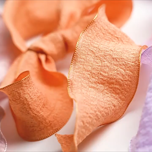 1 Roll Pita Fishtail Korea Keriting Gelombang 2.5 Cm Panjang 9 Meter Wave Wrinkle Korean Ribbon Florist PT14