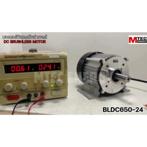 มอเตอร์บัสเลส รุ่น BLDC650-24 (เฉพาะมอเตอร์) แบรนด์MTEC ปั๊มเพลาลอย แกนเพลา 20mm.3000Rpm. DC BRUHLESS MOTOR