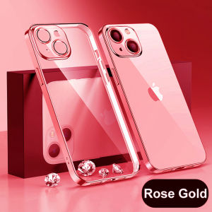 For VIVO V23e 5G V23e Transparent Cute New Design Creative Plating Clear Soft Phone Case Shockproof Protective Casing Cover