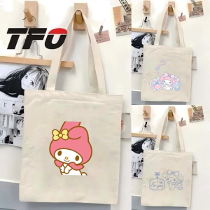 TFO My Melody by Sanrio Universe Character Canvas Tote Bag Versatile Ideal College School Tote Bag