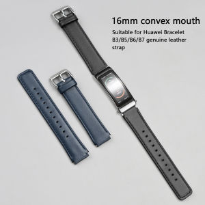 16mm New Genuine leather Band For Huawei B7 B6 B3 Women Men Watch Strap Loop For Huawei Wacth Fit Mini Clasp