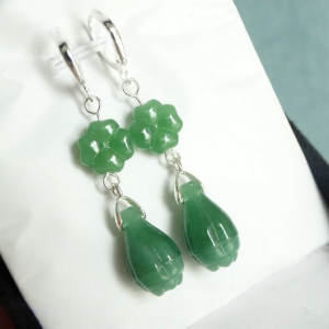 Elegant Pure Silver Earrings Fashionable Allergy-Free Attract Wealth Versatile Ear Jewelry That Does Not Affect Beauty