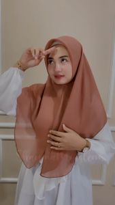 Hijab Segiempat Plain Square Oval Bawal Malaysia Curve