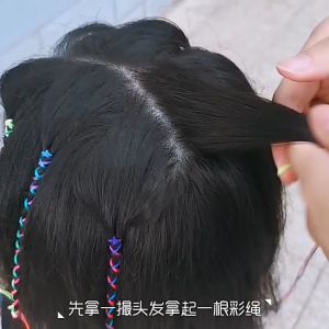 Dây Trang Trí Tóc Bện Dây Nhiều Màu Sắc Cho Nữ Thời Trang Phá Cách