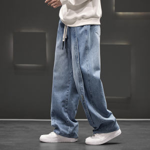 Autumn New Wide Leg Washing Jean Pants Men Trousers Neutral Loose Casual Street Fashion Oversized Jeans Outdoor Fashion Pants
