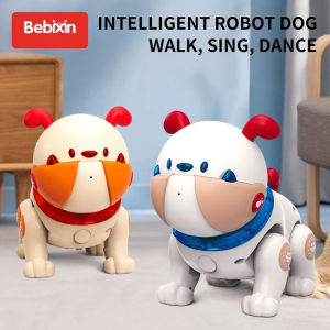 CEVENNESFE Intelligent Robot Dog Stunt Dog Touch Sensing Interactive Robot Singing and Dancing Multifunctional Remote Control Toy