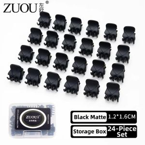 ZUOOU | Mini Black Hair Clip for Lob and Bangs Small